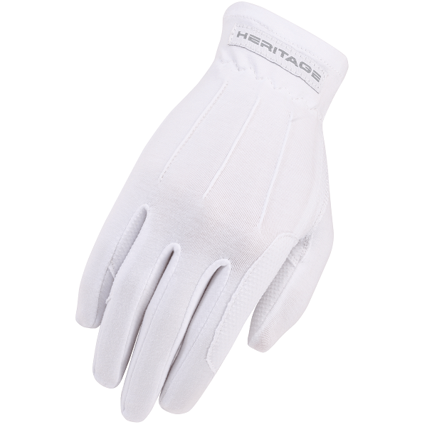 Power Grip Nylon Gloves - White