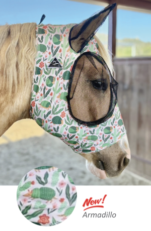 Comfort Fit Lycra Fly Mask w/ Forelock Opening | SMALL PONY Pink