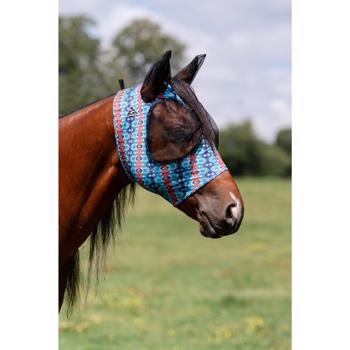 Comfort Fit Lycra Fly Mask w/ Forelock Opening | Pacific Blue