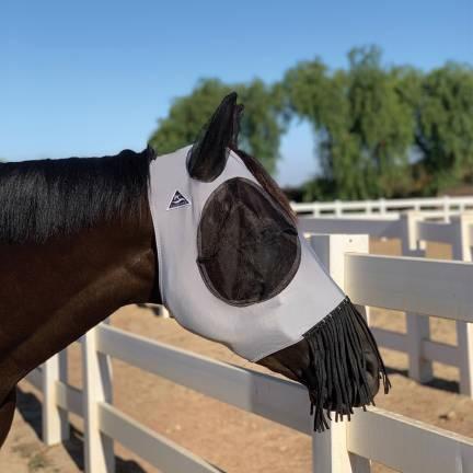 Comfort Fit Deluxe Fly Mask - Charcoal XFull
