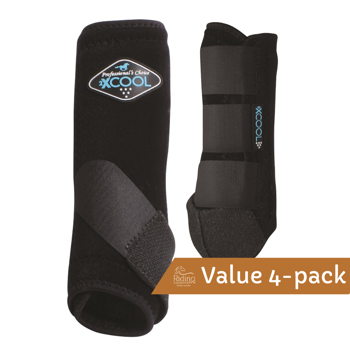 2XCool Sports Medicine Boots 4-pack | Black Medium
