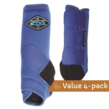 2XCool Sports Medicine Boots 4-pack | Royal Blue Medium
