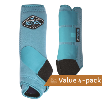 2XCool Sports Medicine Boots 4-pack | Turquoise Small