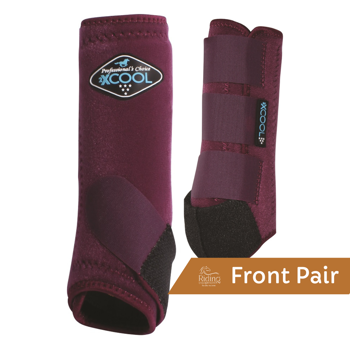 2XCool Sports Medicine Front Boots | Wine Large
