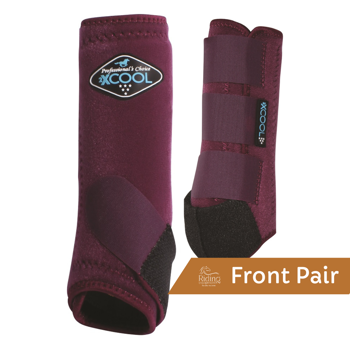 2XCool Sports Medicine Front Boots | Wine