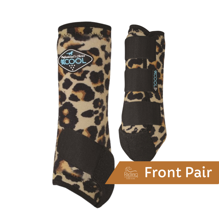 2XCool Sports Medicine Front Boots | Cheetah Large