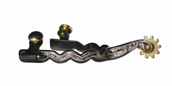 Prof. Choice | Silver Spurs w/ 6 pt. Rowel & Guard