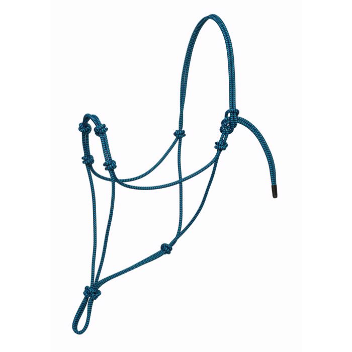 Silvertip Four Knot Rope Halter | Black Large