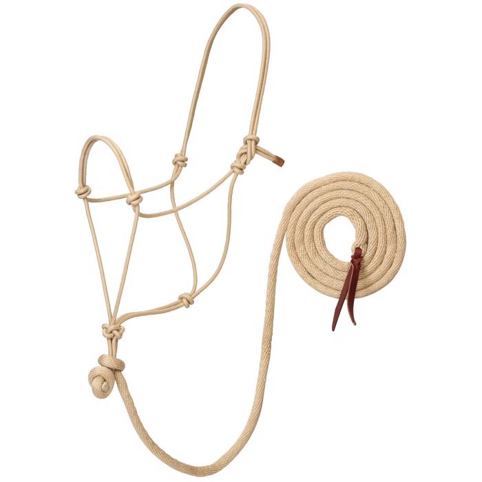ECOLUXE Rope Halter w. Lead | Tan