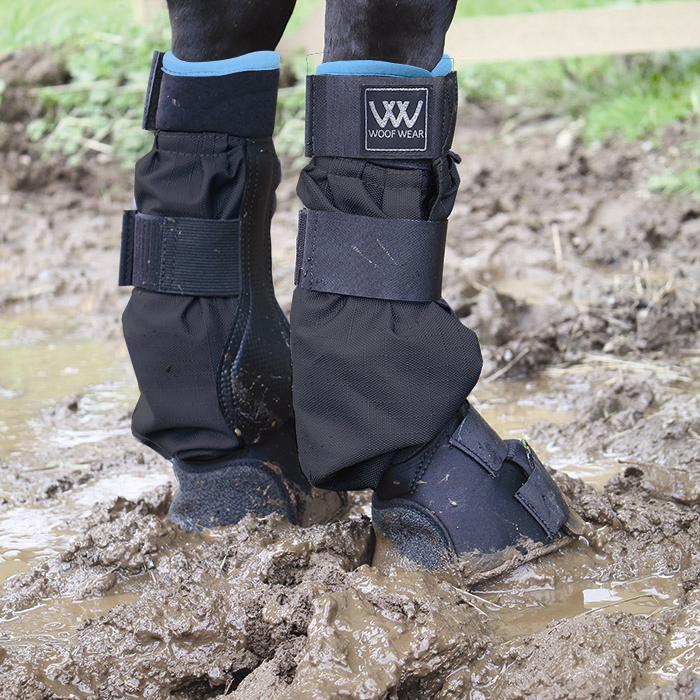 Woof Wear | Mud Fever Boot | Black/Turquoise | Medium
